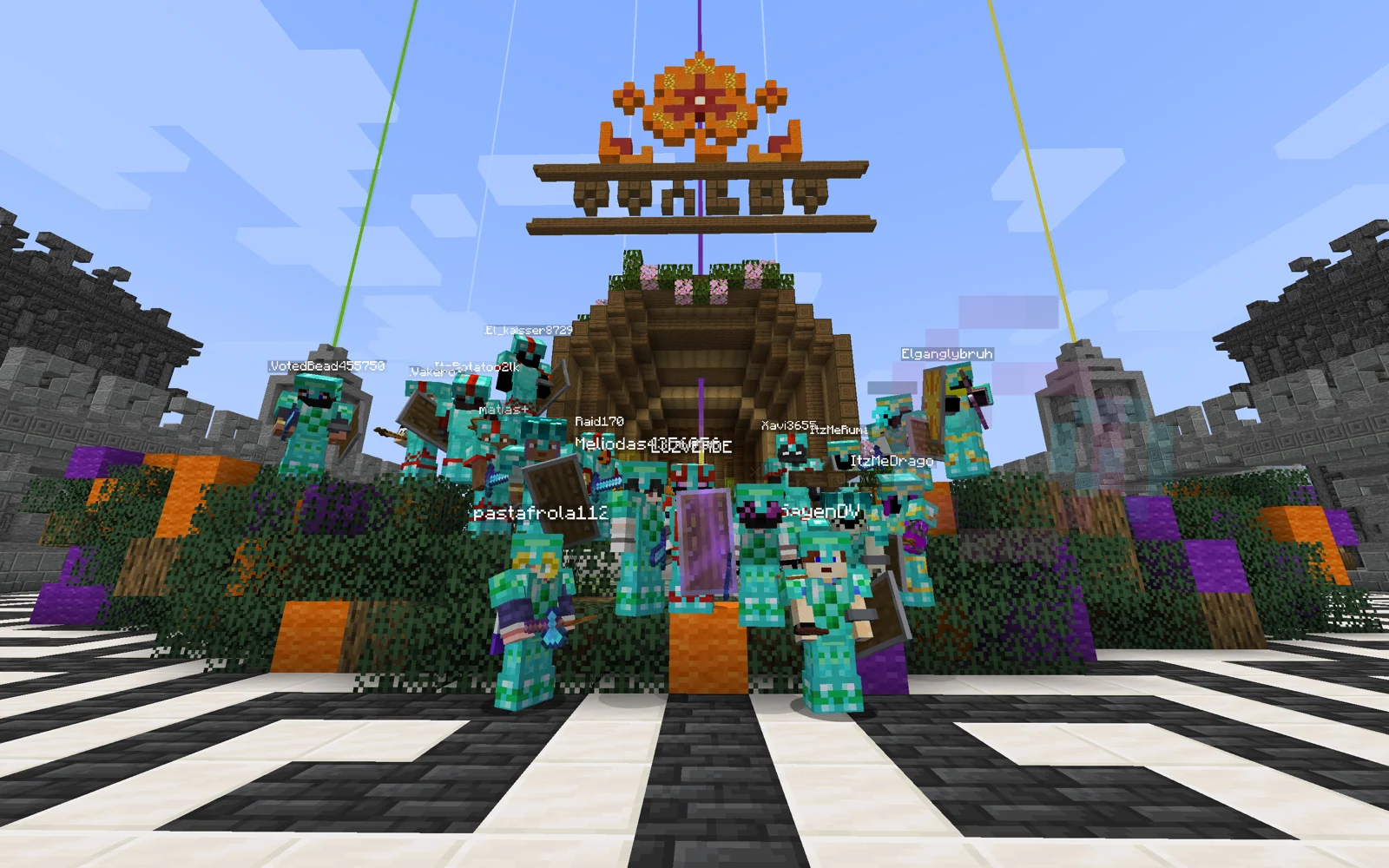La comunidad reunida, captura de MC-WORLD
